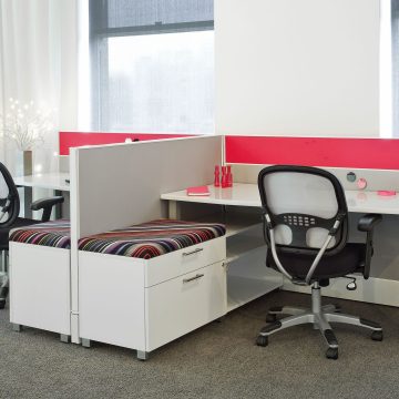 office furniture HON desk cubicles with office chairs