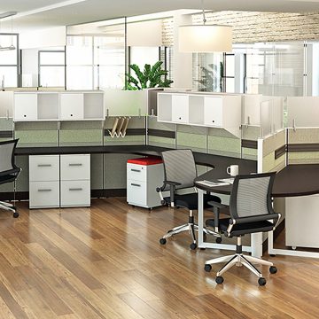 office furniture open floor plan modular desks