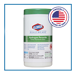 CLO30824 Clorox Healthcare Hydrogen Peroxide Disinfecting Wipes