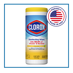 CLO01594 Clorox Crisp Lemon Disinfecting Wipes