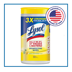 RAC77182 Lysol Lemon Disinfecting Wipes