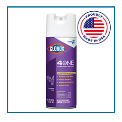 CLO32512 Clorox 4-in-1 Lavender Disinfectant Sanitizer