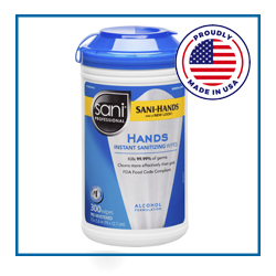 NICP92084 Sani-Hands Instant Hand Sanitizing Wipes