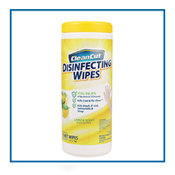 GUO00171 Clean Cut Lemon Scent Disinfecting Wipes