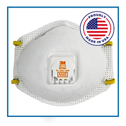 MMM8511PB1A 3M Particulate Respirator N95 face mask with ventilator