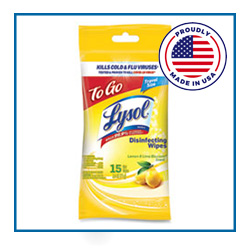 RAC99717CT Lysol Lemon Lime Disinfecting Wipes Flatpacks